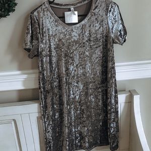 Gray Velvet dress